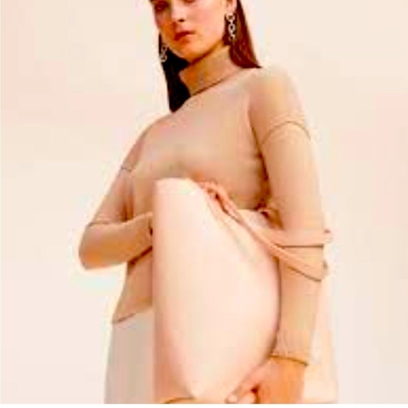 Cuyana Wool Cashmere Turtleneck Sweater - Camel - XS - Picture 1 of 9